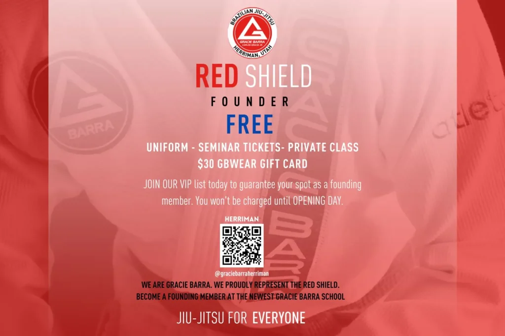 gracie barra herriman red shield